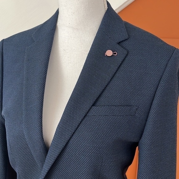 Ted Baker London Men’s Two Button Blazer Size 34 Navy Blue - Picture 8 of 11